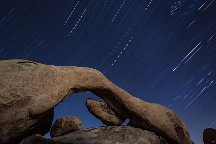 Star Trails at Arch Rock